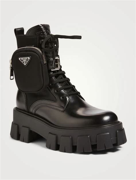 boots prada women|prada combat boots women's.